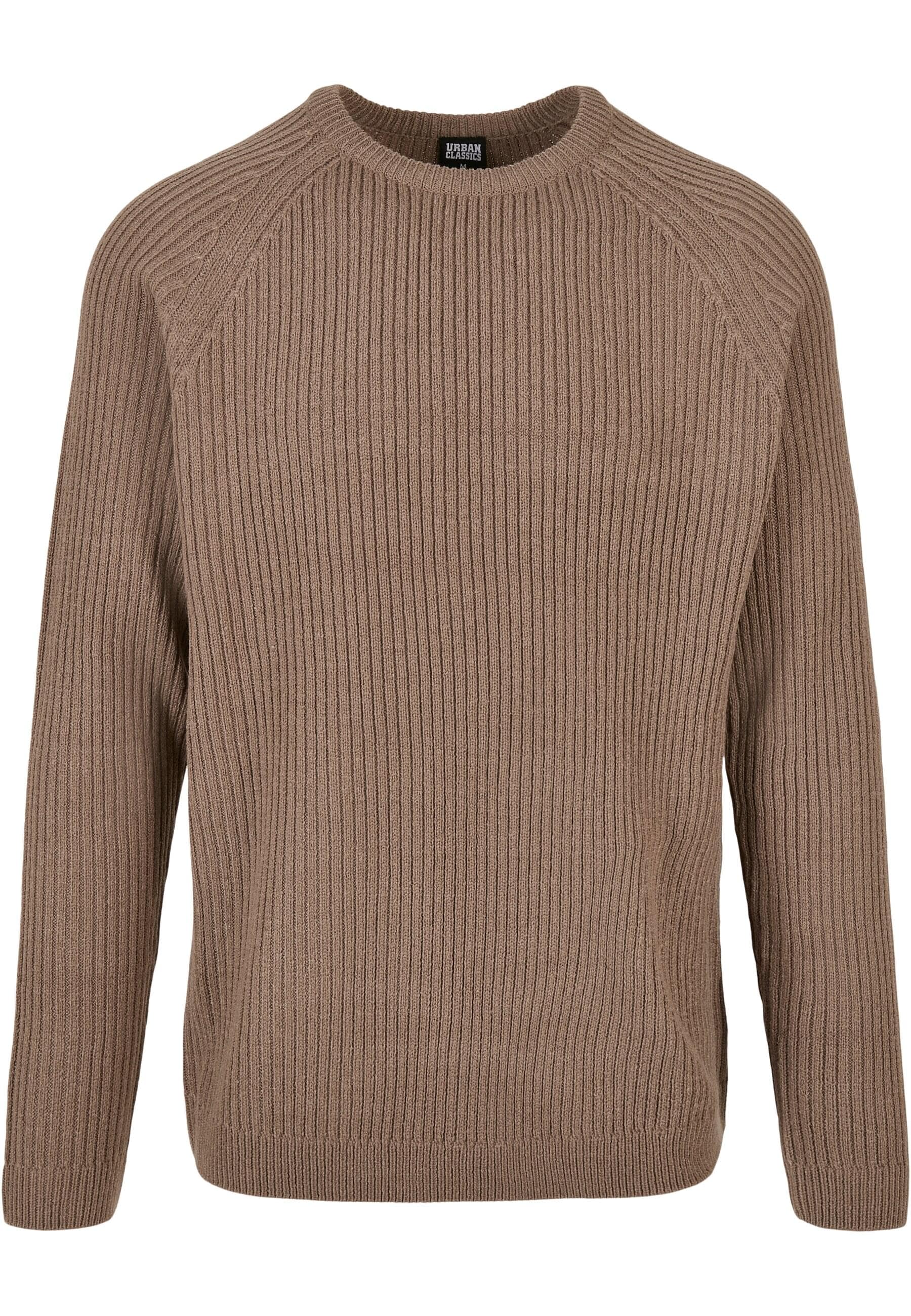 URBAN CLASSICS Rundhalspullover "Urban Classics Herren Ribbed Raglan Sweater" 1 Stk. von Urban Classics