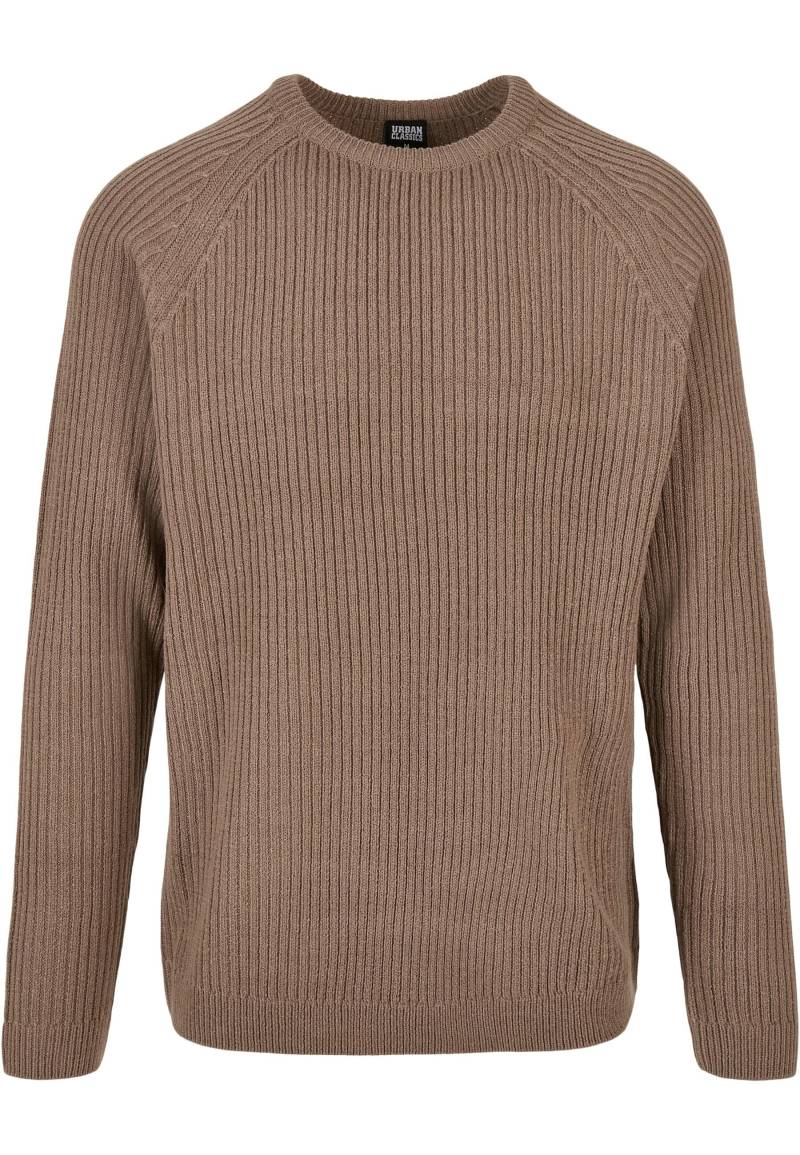 URBAN CLASSICS Rundhalspullover "Urban Classics Herren Ribbed Raglan Sweater" 1 Stk. von Urban Classics