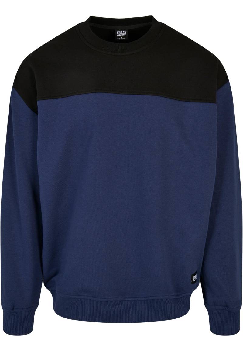 URBAN CLASSICS Rundhalspullover "Urban Classics Herren Upper Block Crewneck", (1 tlg.) von Urban Classics