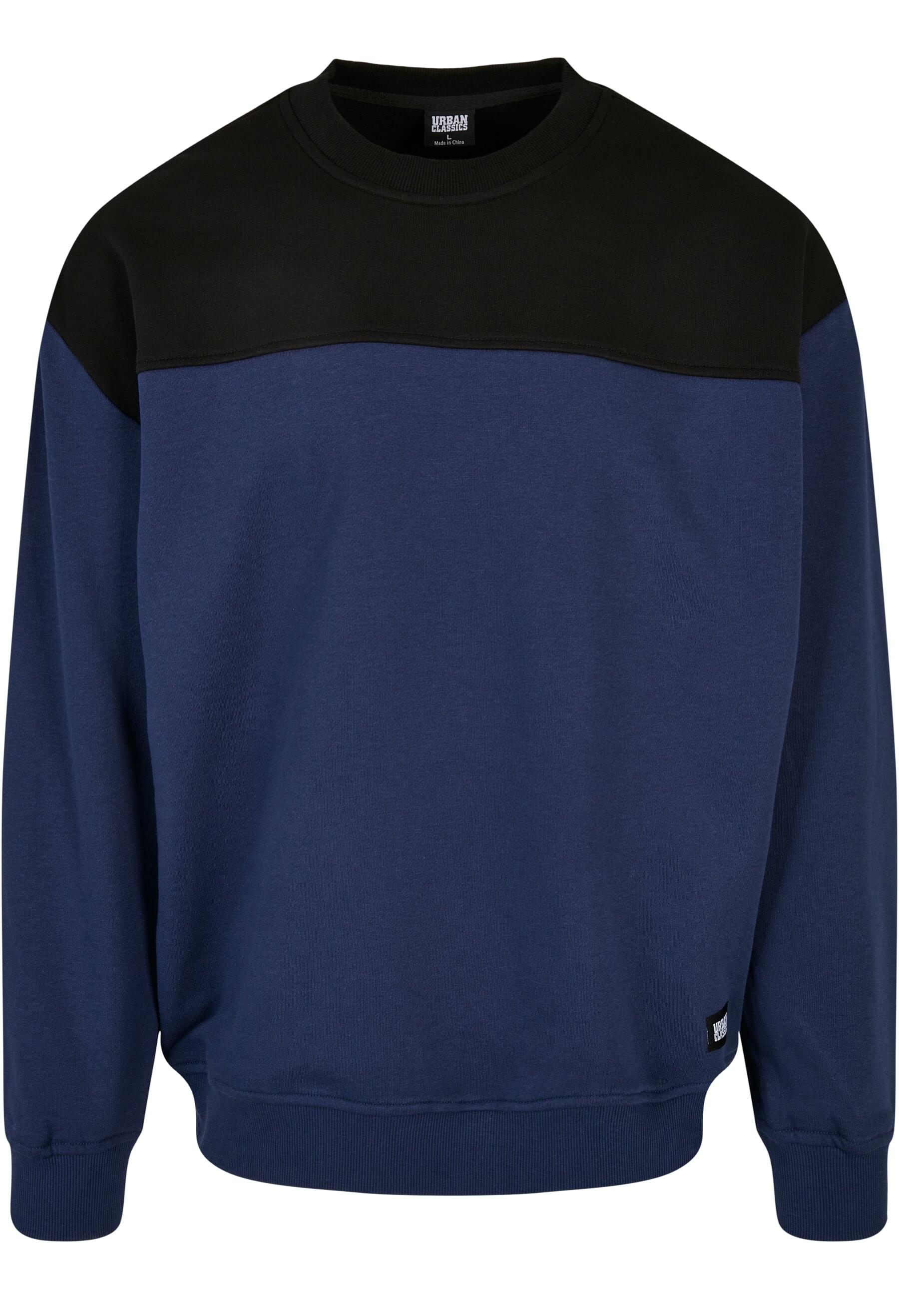 URBAN CLASSICS Rundhalspullover "Urban Classics Herren Upper Block Crewneck" 1 Stk. von Urban Classics