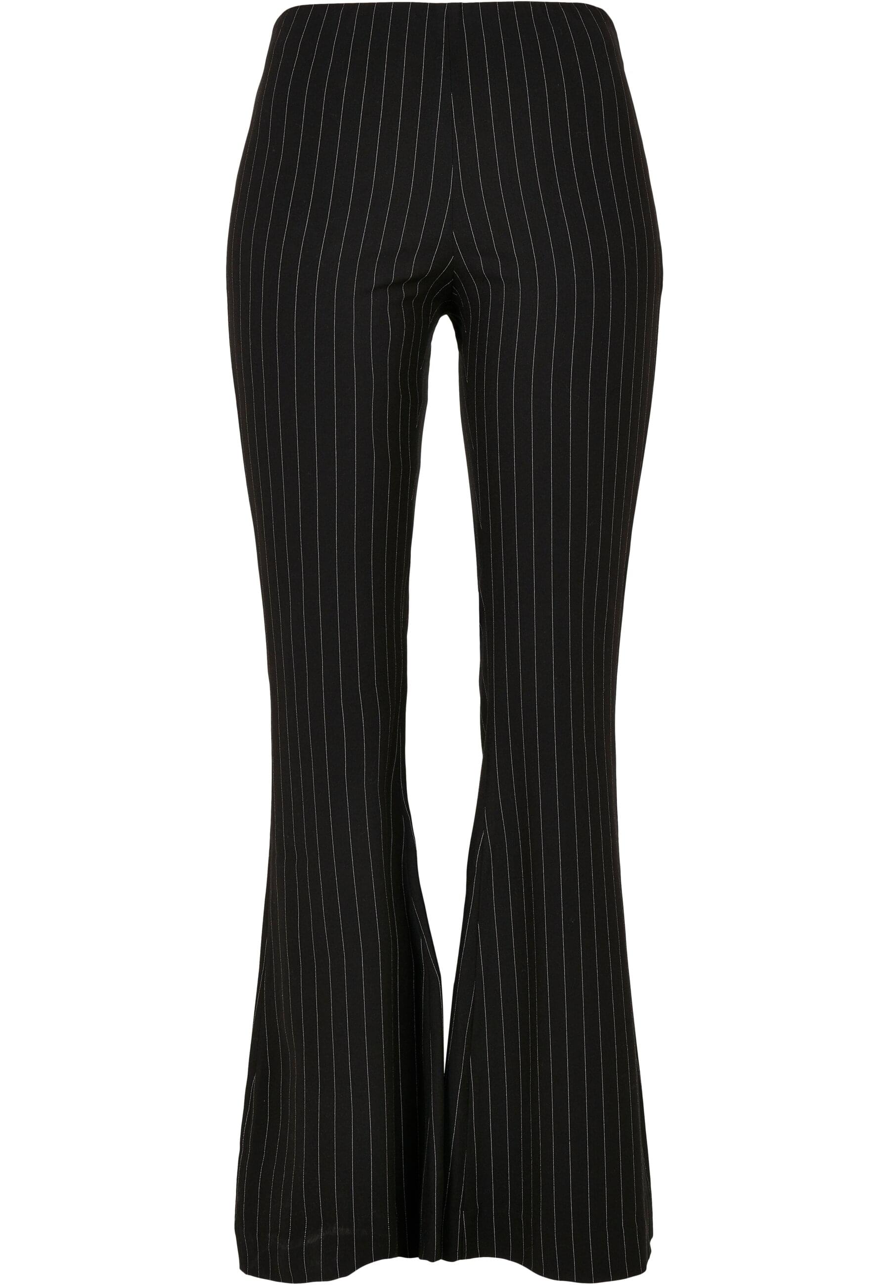 URBAN CLASSICS Stoffhose "Urban Classics Damen Ladies Flared Pin Stripe Pants", (1 tlg.) von Urban Classics