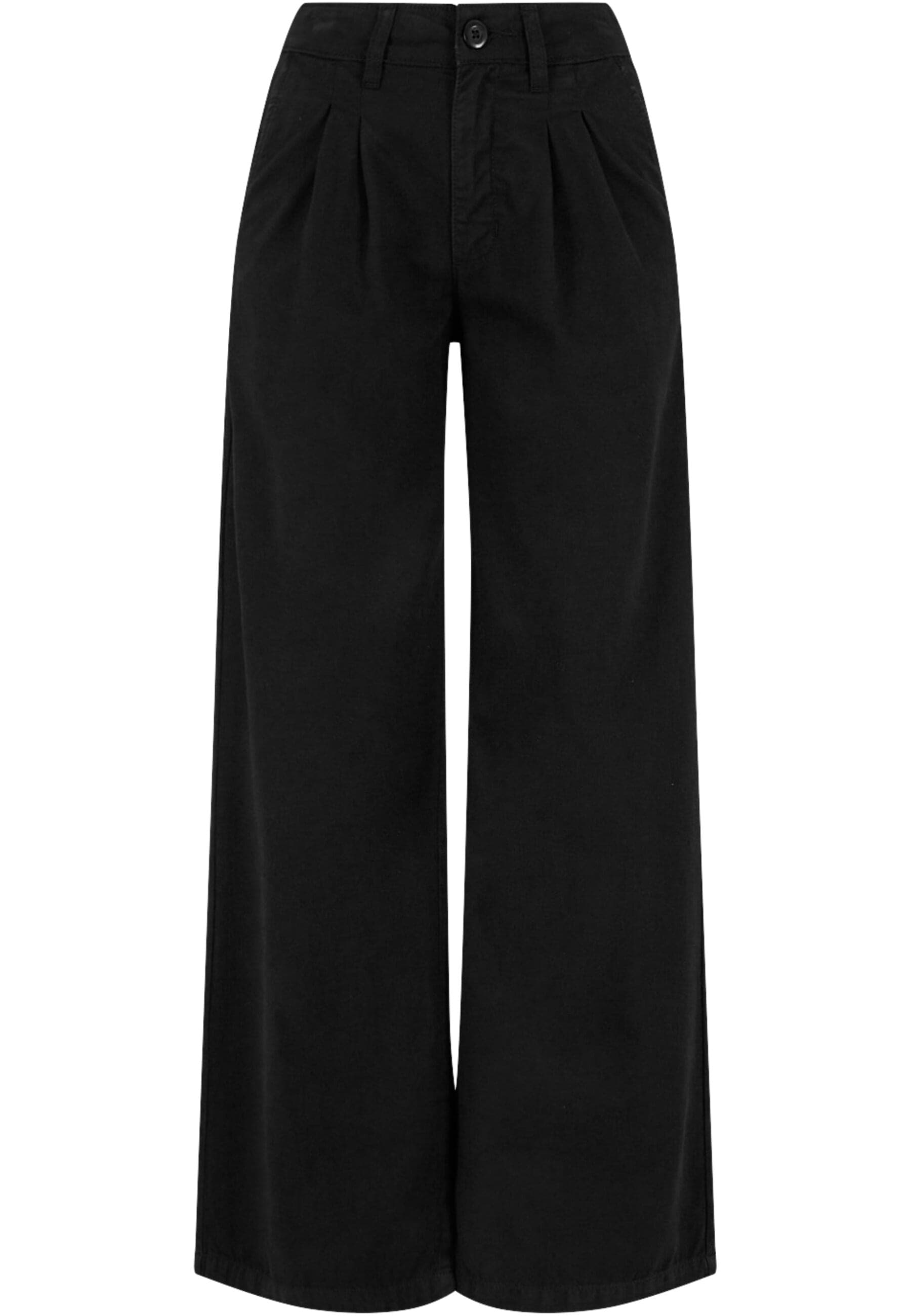 URBAN CLASSICS Stoffhose "Urban Classics Damen Ladies Organic Pleated Cotton Pants", (1 tlg.) von Urban Classics