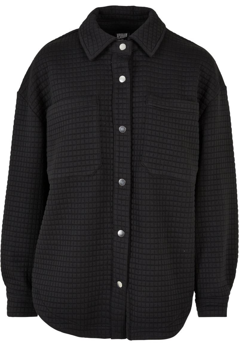 URBAN CLASSICS Sweatjacke "Urban Classics Damen Ladies Quilted Sweat Overshirt" von Urban Classics