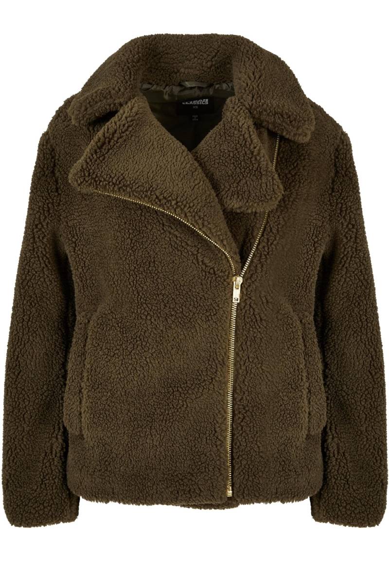 URBAN CLASSICS Winterjacke "Urban Classics Damen Ladies Sherpa Biker Jacket" 1 Stk. tlg. ohne Kapuze von Urban Classics