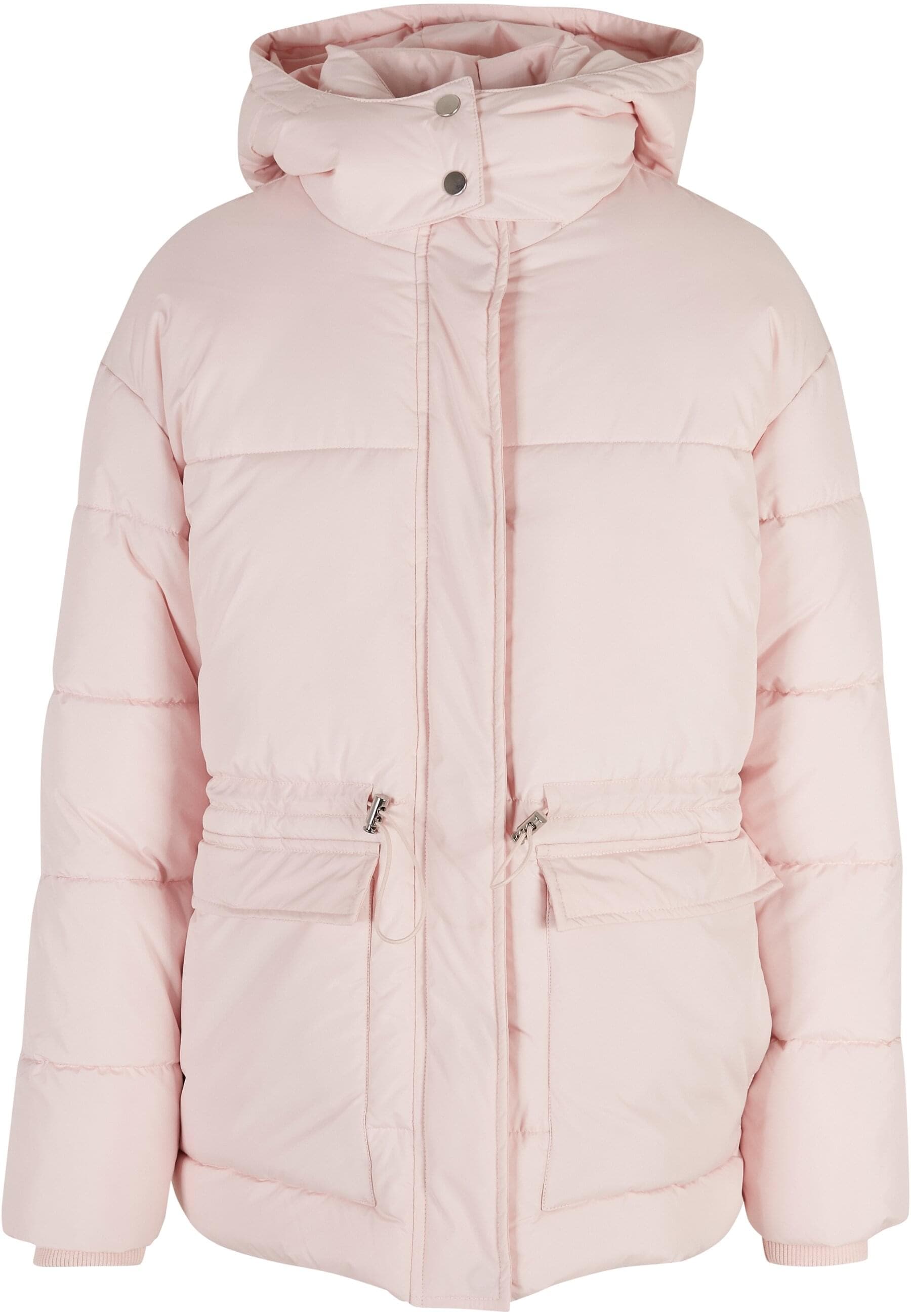 URBAN CLASSICS Winterjacke "Urban Classics Damen Ladies Waisted Puffer Jacket", (1 St.), mit Kapuze von Urban Classics