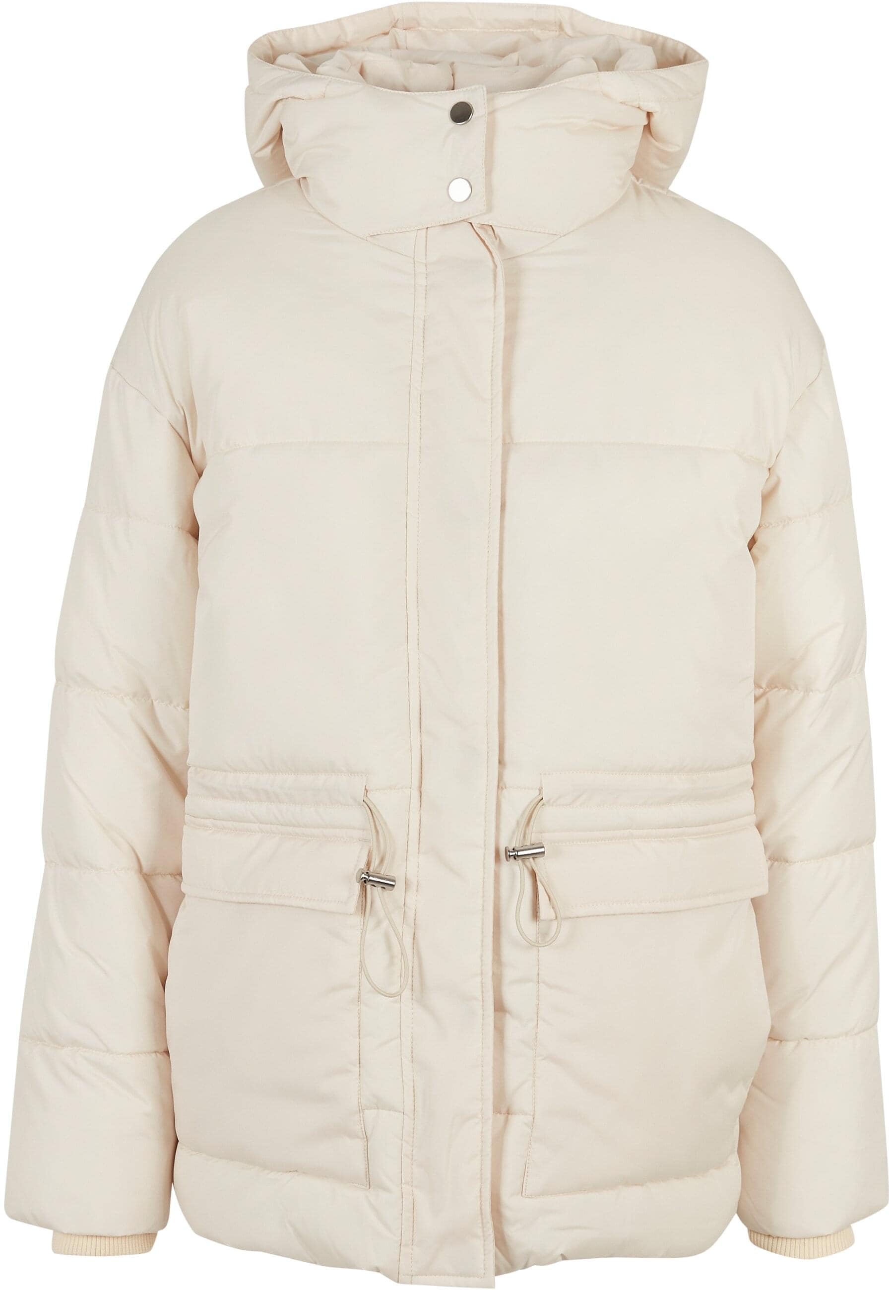 URBAN CLASSICS Winterjacke "Urban Classics Damen Ladies Waisted Puffer Jacket", (1 St.), mit Kapuze von Urban Classics