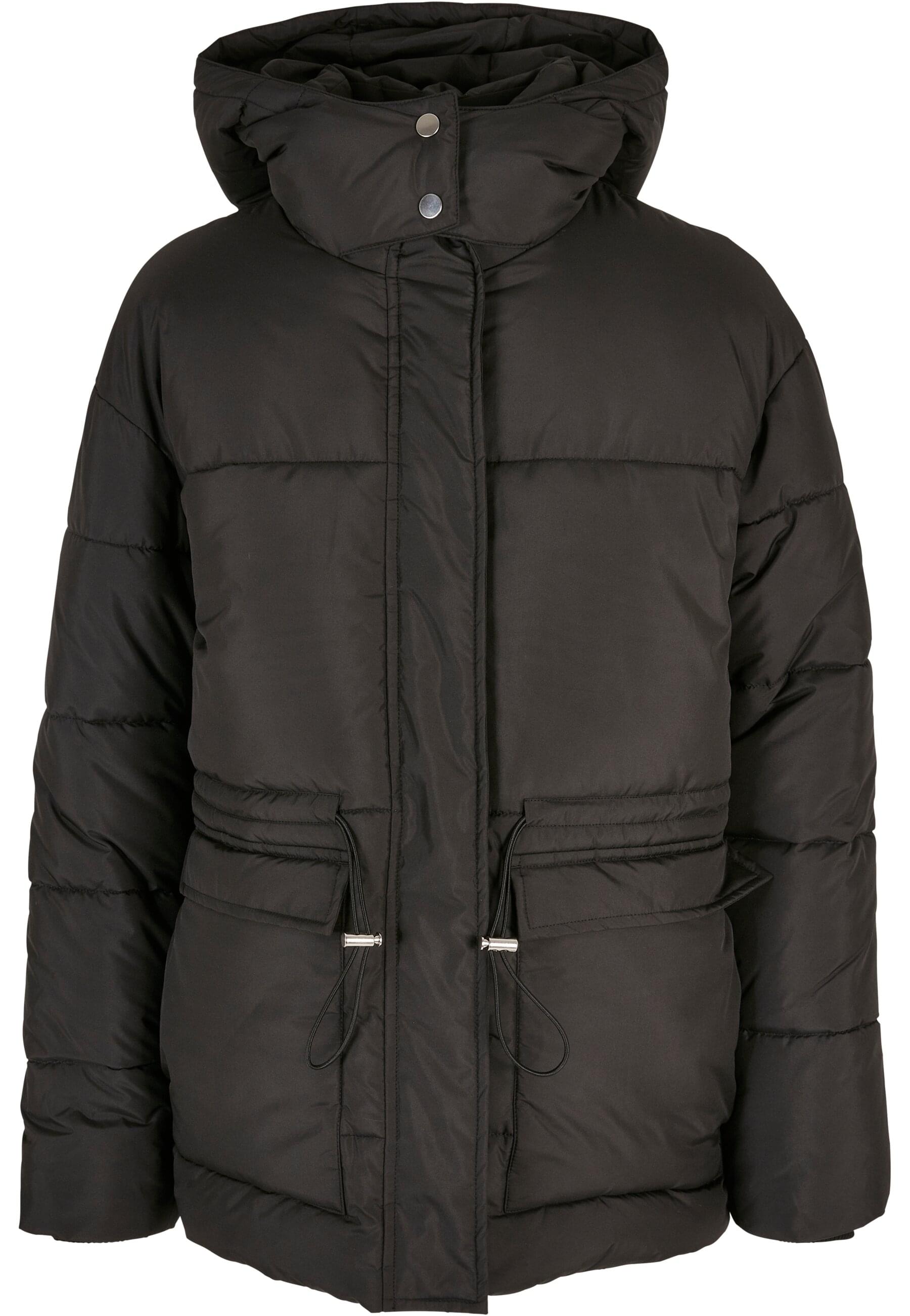 URBAN CLASSICS Winterjacke "Urban Classics Damen Ladies Waisted Puffer Jacket" 1 Stk. tlg. mit Kapuze von Urban Classics