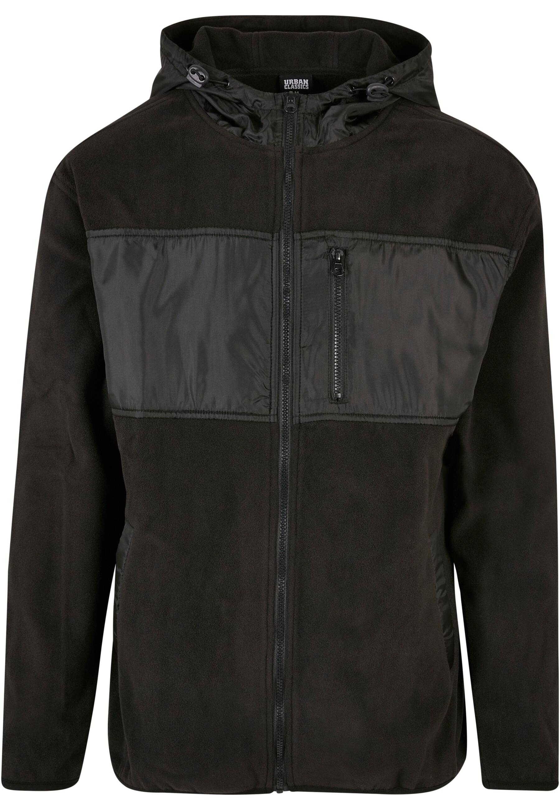 URBAN CLASSICS Winterjacke "Urban Classics Herren Hooded Micro Fleece Jacket" 1 Stk. tlg. mit Kapuze von Urban Classics