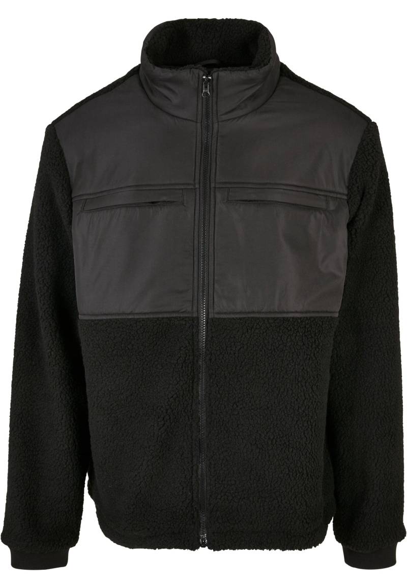 URBAN CLASSICS Winterjacke "Urban Classics Herren Patched Sherpa Jacket" 1 Stk. tlg. ohne Kapuze von Urban Classics