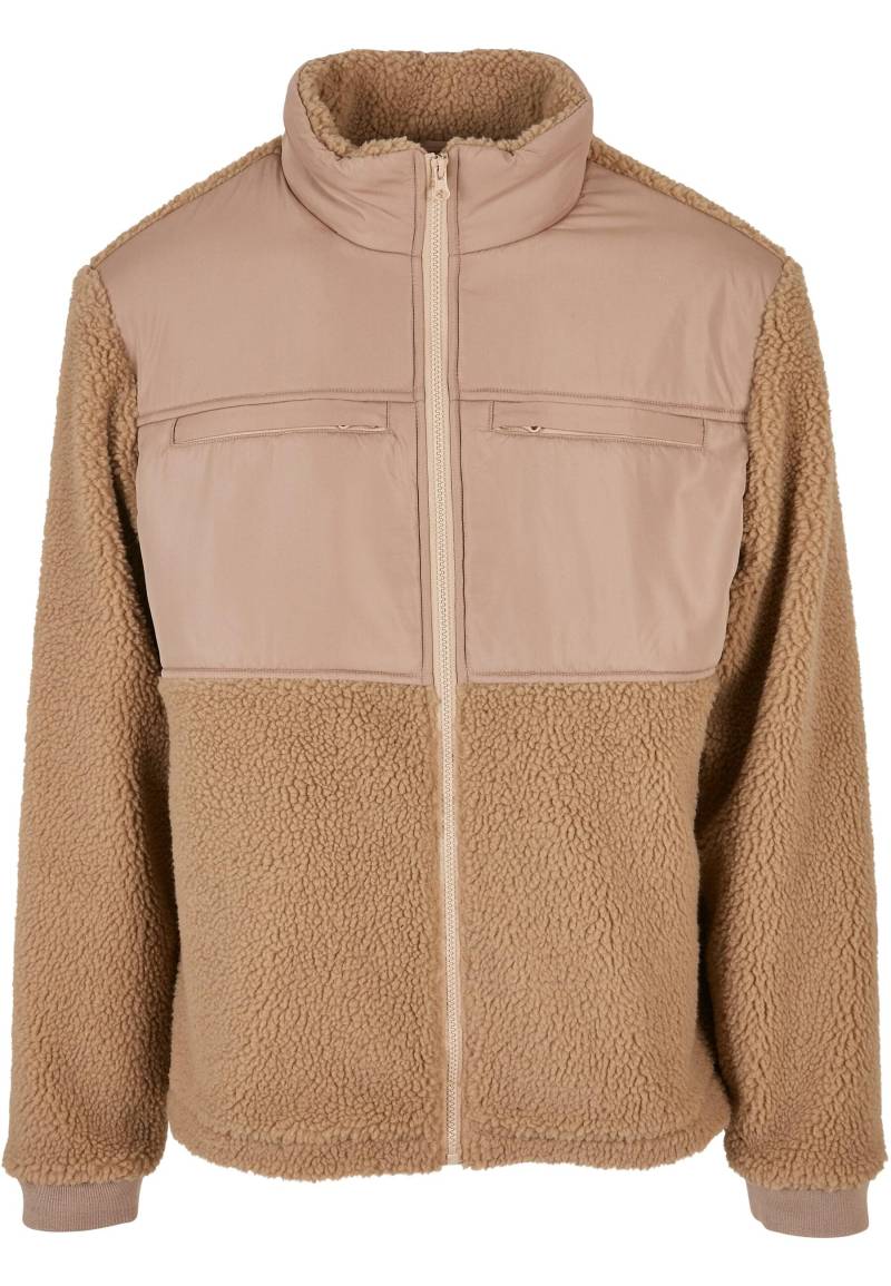 URBAN CLASSICS Winterjacke "Urban Classics Herren Patched Sherpa Jacket" 1 Stk. tlg. ohne Kapuze von Urban Classics