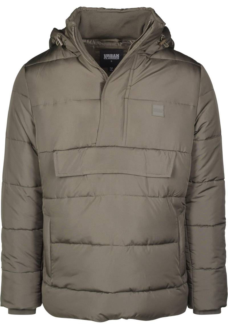 URBAN CLASSICS Winterjacke "Urban Classics Herren Pull Over Puffer Jacket" 1 Stk. tlg. mit Kapuze von Urban Classics