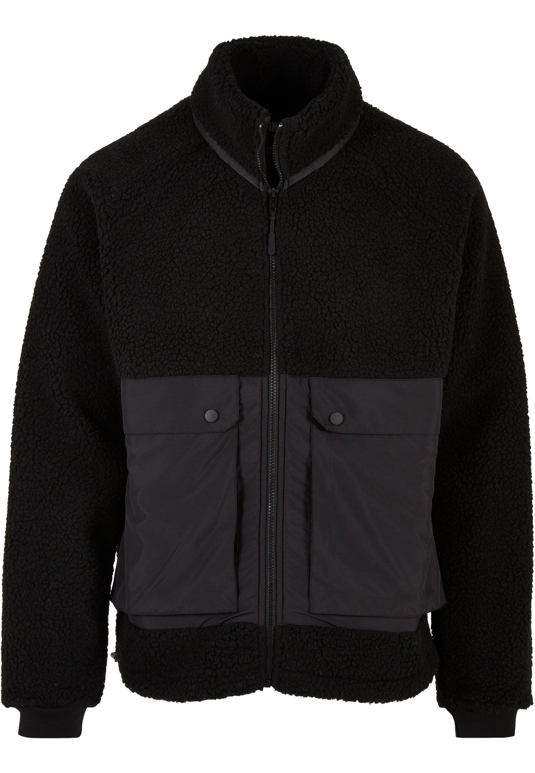 URBAN CLASSICS Winterjacke "Urban Classics Herren Short Raglan Sherpa Jacket" 1 Stk. tlg. ohne Kapuze von Urban Classics