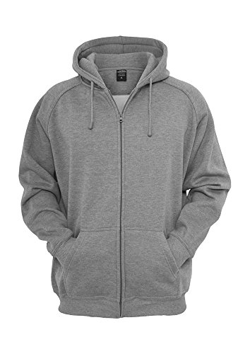 URBAN CLASSICS - ZIP HOODY - GREY von Urban Classics