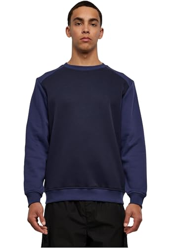 Urban Classics 2-Tone Fake Raglan Crew midnightnavy/darkblue M von Urban Classics