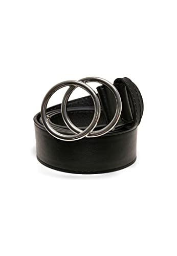 Urban Classics Unisex Ring Buckle Belt M black/silver von Urban Classics