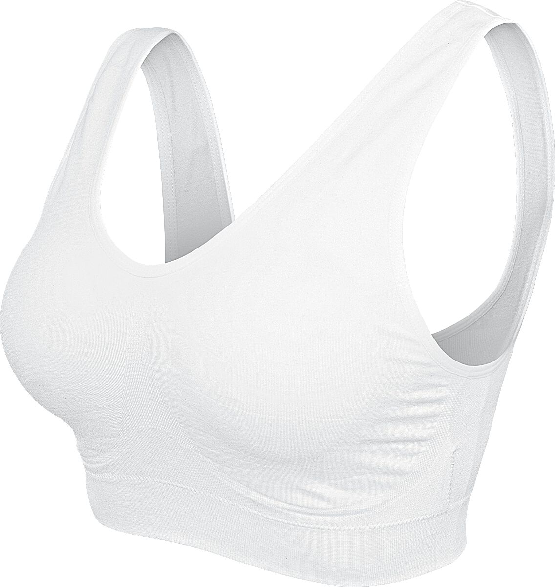 Urban Classics BH - Ladies Pads Sport Bra - XS bis 5XL - für Damen - Größe 4XL - weiß von Urban Classics