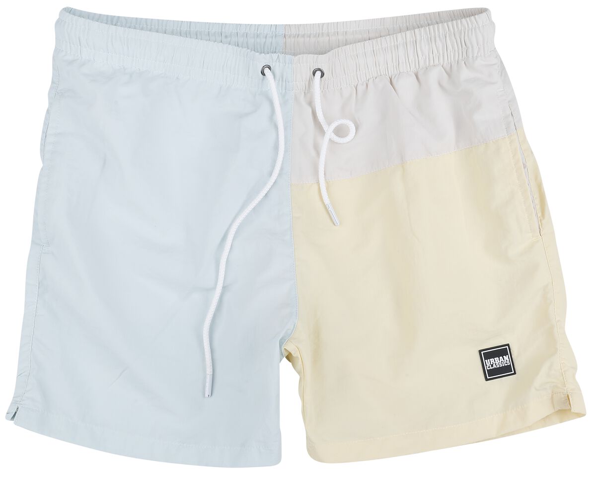 Urban Classics Badeshort - 3 Block Swim Shorts - S bis XXL - für Männer - Größe L - multicolor von Urban Classics