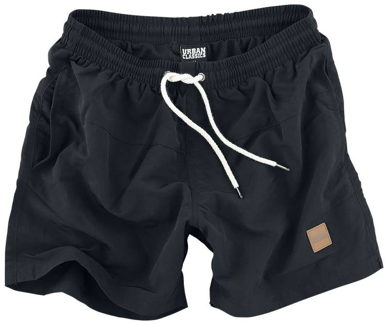 Urban Classics Badeshort - Block Swim Shorts - S bis 5XL - für Männer - Größe 5XL - schwarz von Urban Classics