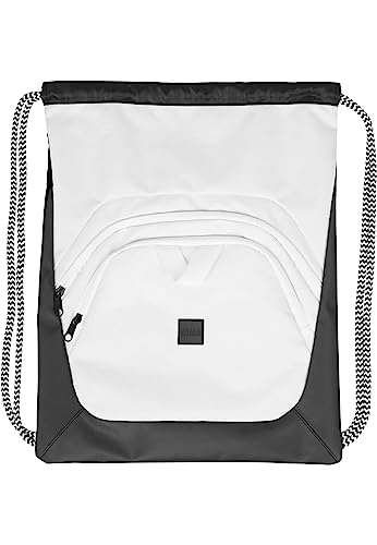 Urban Classics Ball Gym Bag Turnbeutel, 45 cm, Black/White von Urban Classics