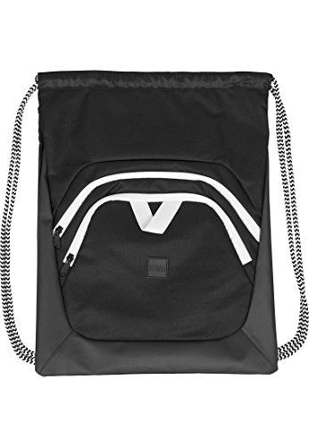 Urban Classics Ball Gym Bag Turnbeutel, 45 cm, Black/White von Urban Classics