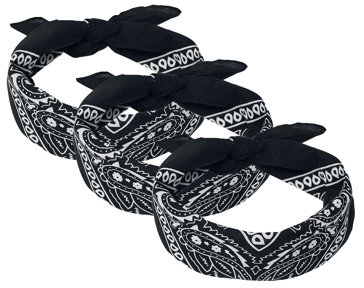 Urban Classics Bandana 3-Pack Bandana schwarz von Urban Classics