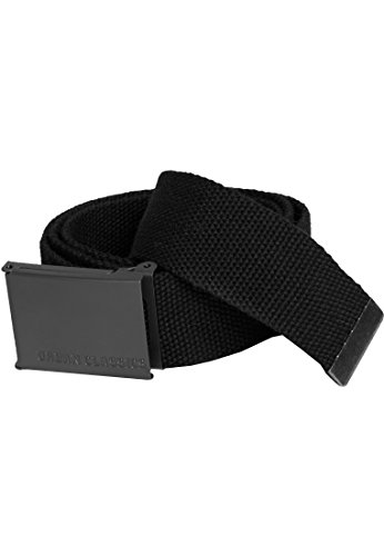 Urban Classics Basic Canvas Belt | Stoffgürtel in black von Urban Classics