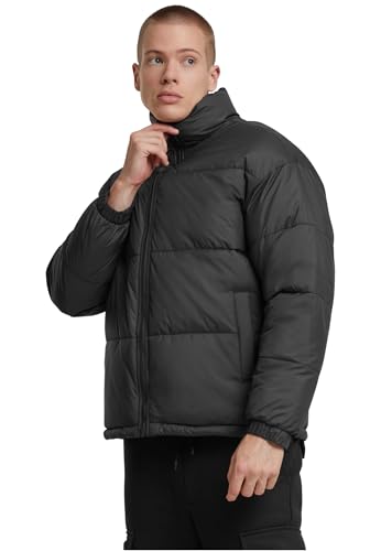 Urban Classics Basic Puffer Winter Jacket Black, M von Urban Classics