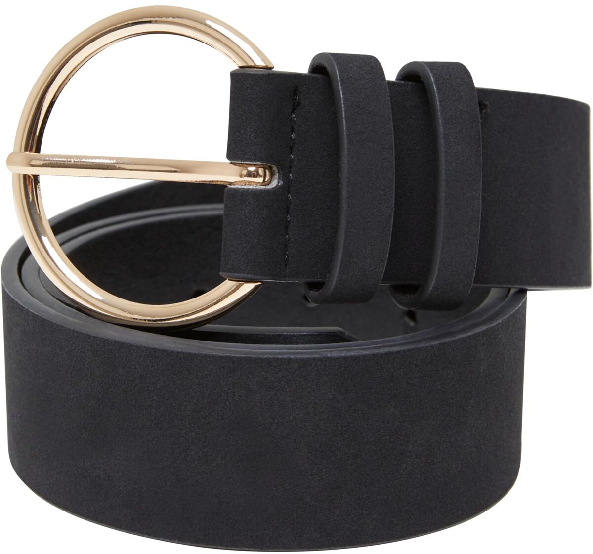 Urban Classics Basic Suede PU Belt Gürtel schwarz von Urban Classics