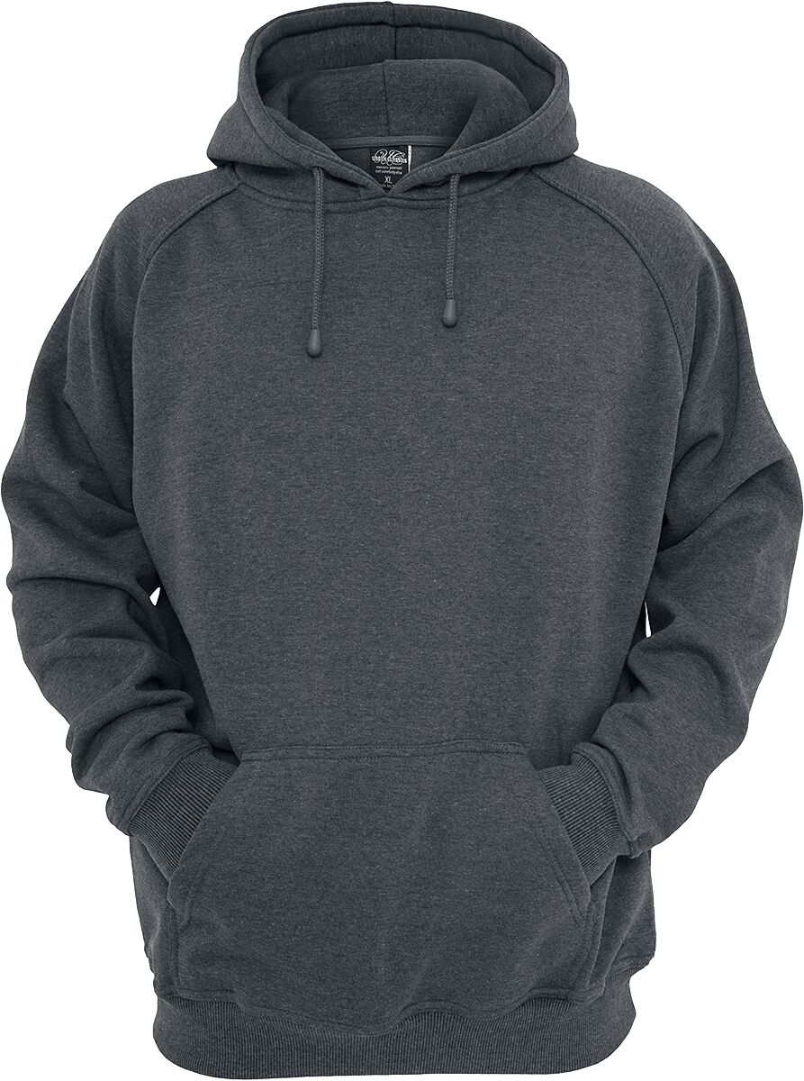 Urban Classics Blank Hoody Kapuzenpullover charcoal in XXL von Urban Classics