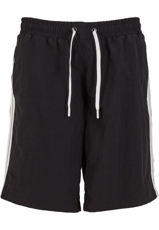 Urban Classics Board Shorts With Patched Stripe Badeshort schwarz in XL von Urban Classics