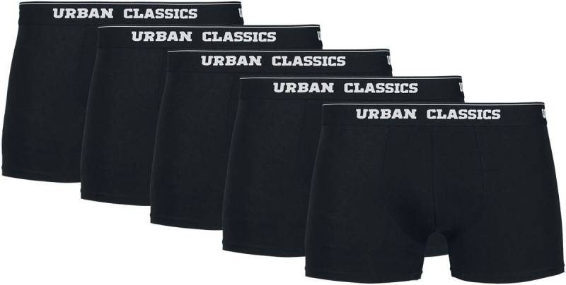 Urban Classics Boxershort - Organic Boxer Shorts 5-Pack - S bis XXL - für Männer - Größe XXL - schwarz Urban Classics Boxershort - Organic Boxer Shorts 5-Pack - S bis XXL - für Männer - Größe XXL - schwarz von Urban Classics