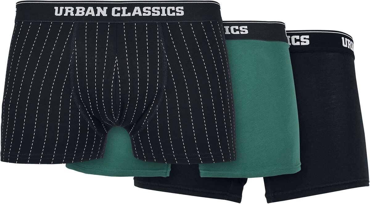 Urban Classics Boxershort-Set - Organic Boxer Shorts 3 Pack - XXL - für Männer - Größe XXL - multicolor von Urban Classics