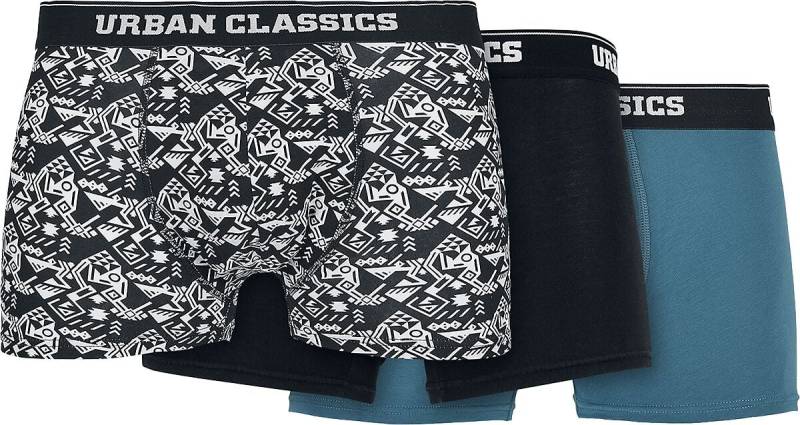Urban Classics Boxershort-Set - Organic Boxer Shorts 3 Pack - S bis 5XL - für Männer - Größe 3XL - multicolor Urban Classics Boxershort-Set - Organic Boxer Shorts 3 Pack - S bis 5XL - für Männer - Größe 3XL - multicolor von Urban Classics