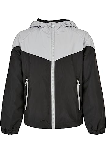 Urban Classics Boy's UCK2107-Boys 2-Tone Tech Windrunner Jacke, Asphalt/Black, 110/116 von Urban Classics