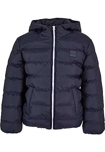 Urban Classics Boy's UCK863-Boys Basic Bubble Jacket Jacke, Navy/White/Navy, 110/116 von Urban Classics