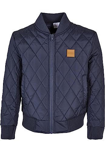 Urban Classics Boy's UCK862-Boys Diamond Quilt Nylon Jacket Jacke, Navy, 110/116 von Urban Classics