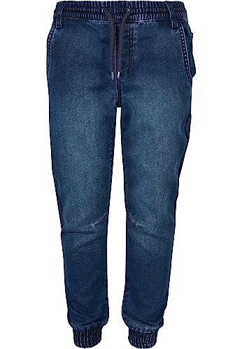 Urban Classics Boy's UCK1794-Boys Knitted Denim Jogpants Pants, Blue Washed, 110/116 von Urban Classics