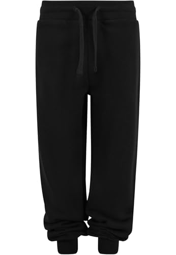 Urban Classics Boys Light Terry Basic Sweatpants Black, 110/116 von Urban Classics