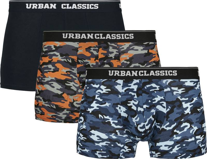 Urban Classics - Camouflage/Flecktarn Boxershort-Set - Boxer Short 3-Pack - XXL - für Männer - Größe XXL - schwarz/camouflage von Urban Classics