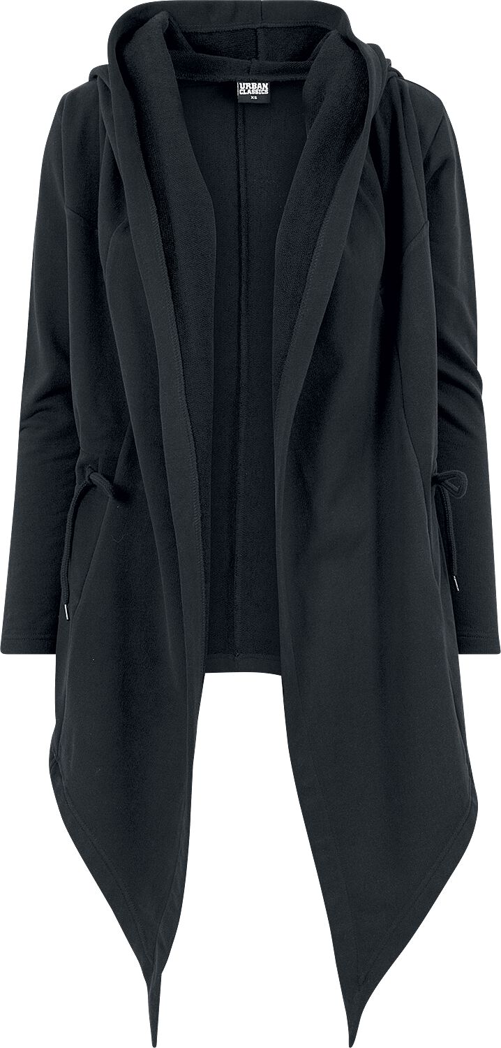 Urban Classics Cardigan - Ladies Hooded Sweat Cardigan - XS bis 5XL - für Damen - Größe 3XL - schwarz von Urban Classics