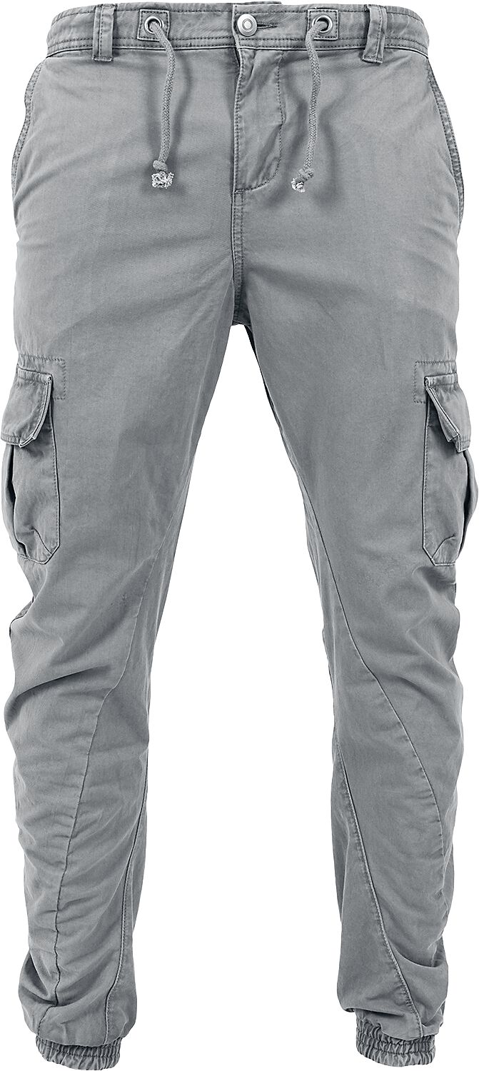 Urban Classics Cargohose - Cargo Jogging Pants - L bis 5XL - für Männer - Größe 5XL - grau von Urban Classics