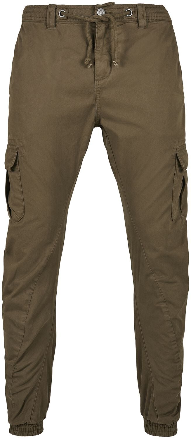 Urban Classics Cargohose - Cargo Jogging Pants - S bis 5XL - für Männer - Größe M - oliv von Urban Classics