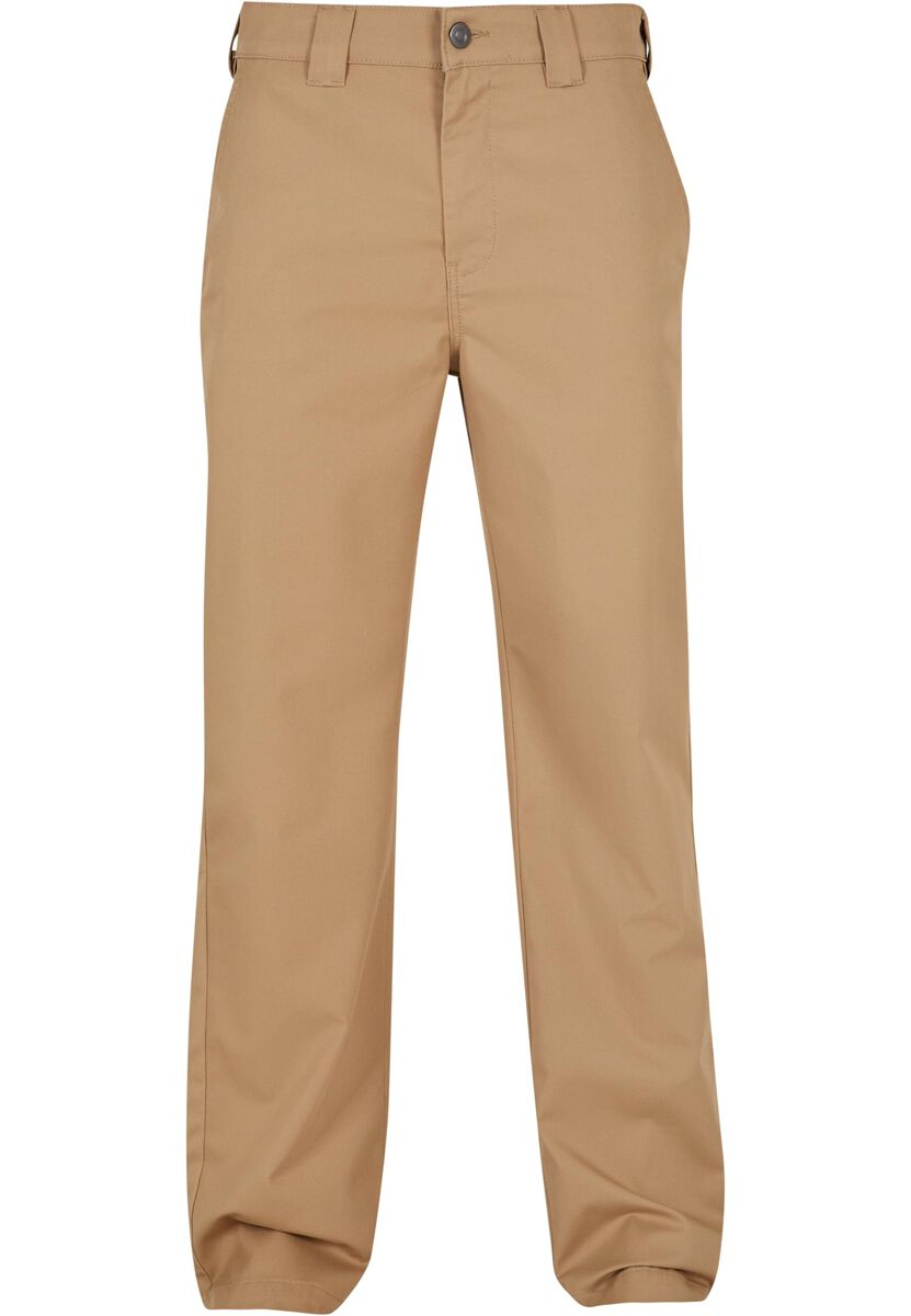 Urban Classics Chino - Classic Workwear Pants - W30L32 bis W38L34 - für Männer - Größe W30L32 - beige von Urban Classics