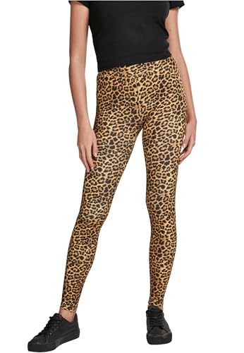 Urban Classics Damen Animal Print Leggings, Farbe Leo, Größe: 5XL von Urban Classics