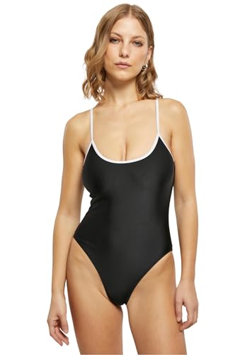 Urban Classics Damen TB6014-Ladies Recycled Retro Swimsuit Badeanzug, schwarz, XXL von Urban Classics