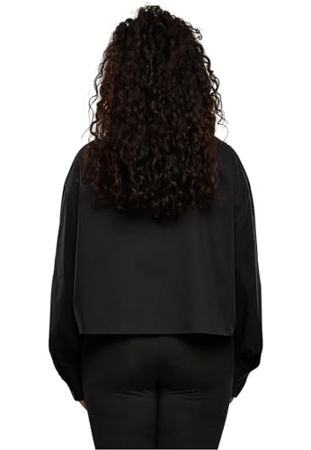 Urban Classics Damen TB6065-Ladies Cropped Oversized Blouse Bluse, Black, 5XL von Urban Classics