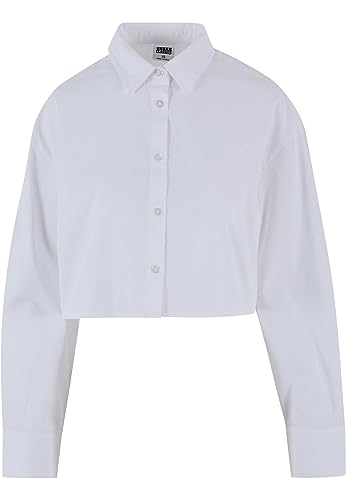 Urban Classics Damen TB6065-Ladies Cropped Oversized Blouse Bluse, White, S von Urban Classics