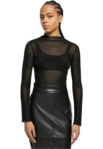 Urban Classics Damen Body Ladies Mesh Turtleneck Body Black 4XL von Urban Classics