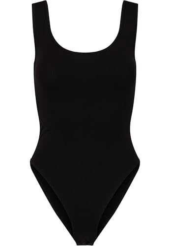 Urban Classics Damen Body Ladies Organic Tank Body, Tank Body für Frauen, Bio-Baumwolle, mit Trägern black, L von Urban Classics