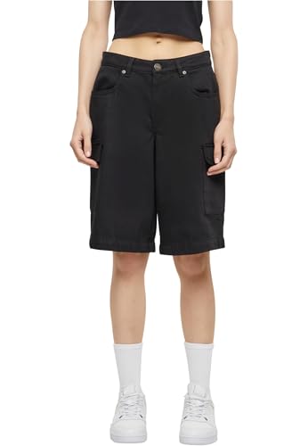 Urban Classics Damen Cargo Shorts Ladies Cotton Cargo Bermuda, lässige High Waist Bermuda Shorts für Frauen, Cargotaschen, Größen 26-36 von Urban Classics